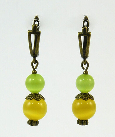 Earrings "Summer Day" Cat's Eye