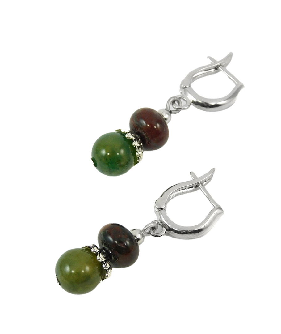 Earrings "Magic of the forest" Jasper