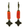 Earrings &quot;Warmth of the Earth&quot; Carnelian