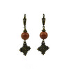 Earrings &quot;Warmth of the Earth&quot; Carnelian