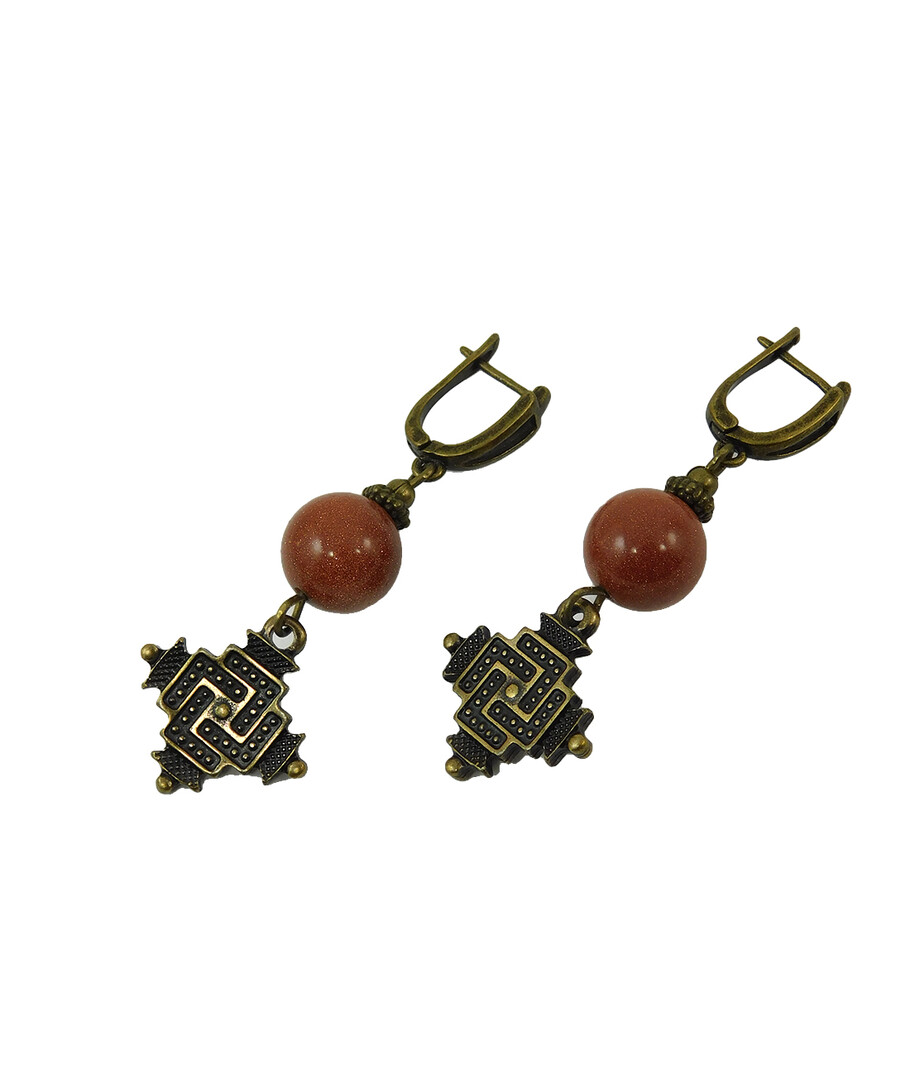 Earrings "Warmth of the Earth" Carnelian