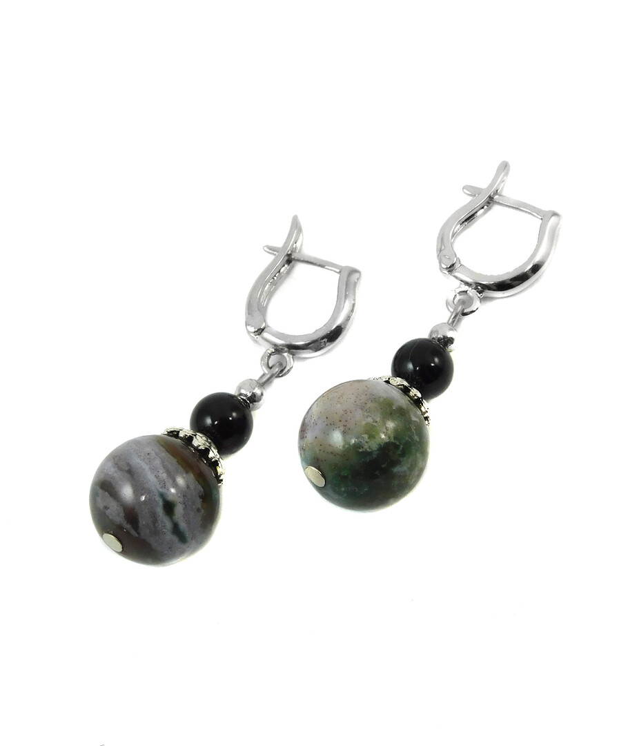 Earrings "Eternal Balance" Jasper, Agate