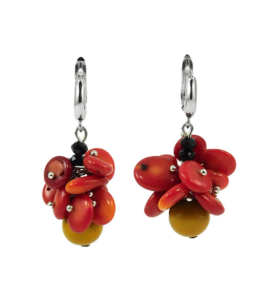 Earrings "Warmth of the Earth" Carnelian