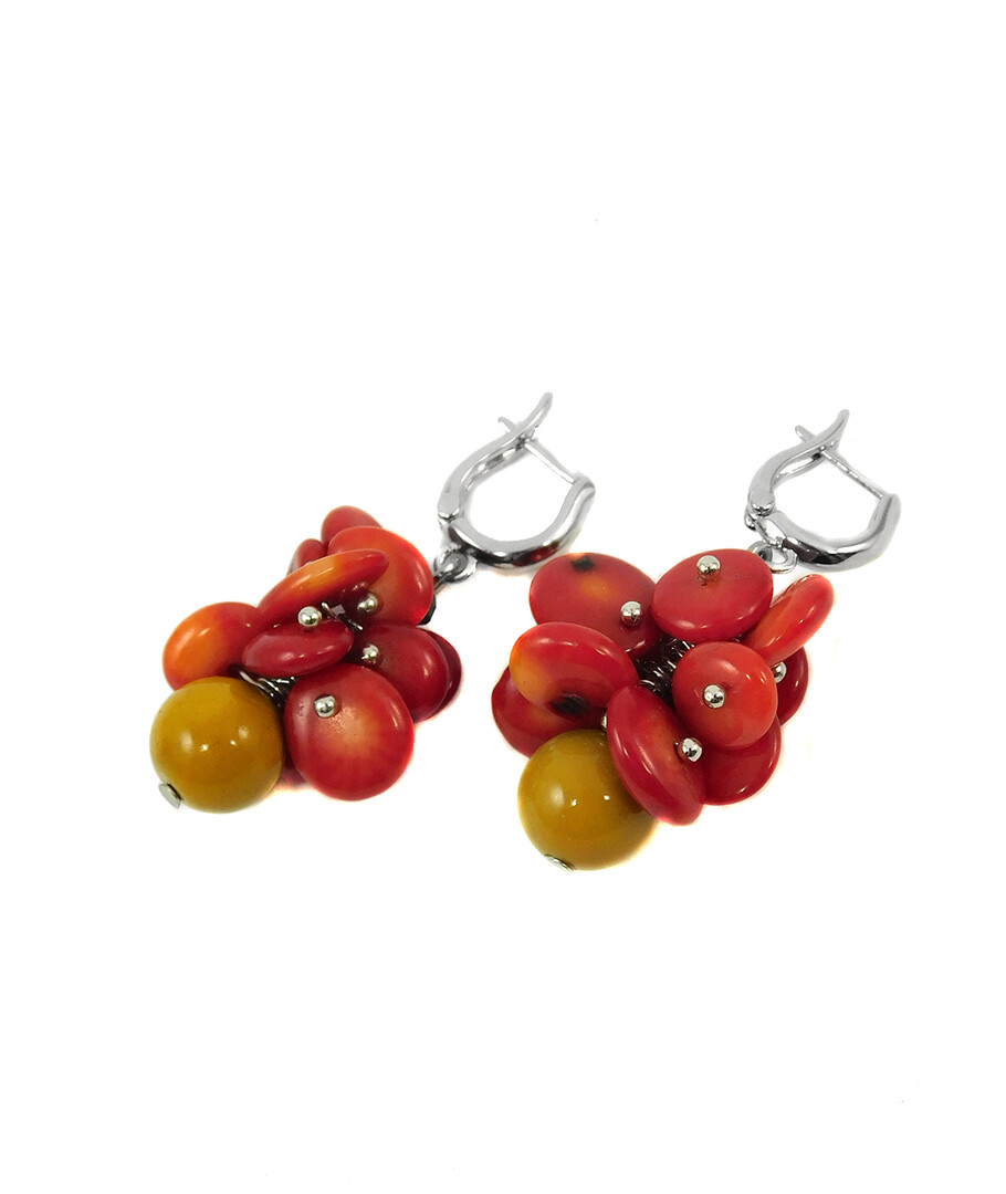 Earrings "Warmth of the Earth" Carnelian