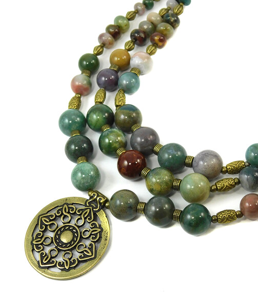 Necklace "Magic of the Forest" Jasper