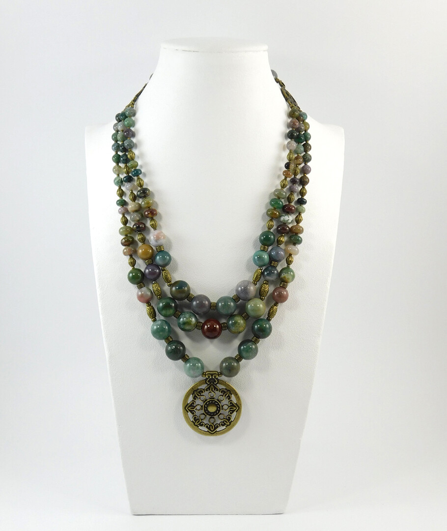 Necklace "Magic of the Forest" Jasper