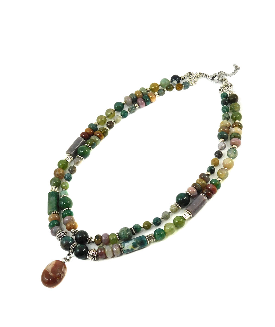 Necklace "Magic of the Forest" Jasper