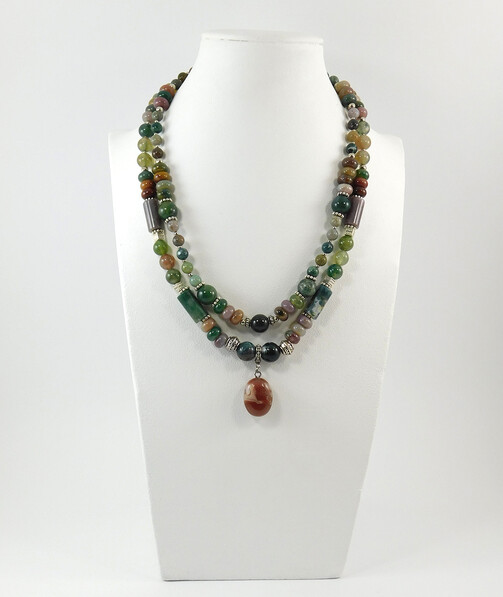 Necklace "Magic of the Forest" Jasper