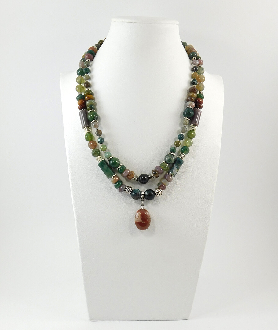 Necklace "Magic of the Forest" Jasper