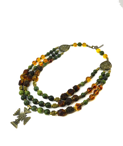 Necklace "Magic of the Forest" Jasper