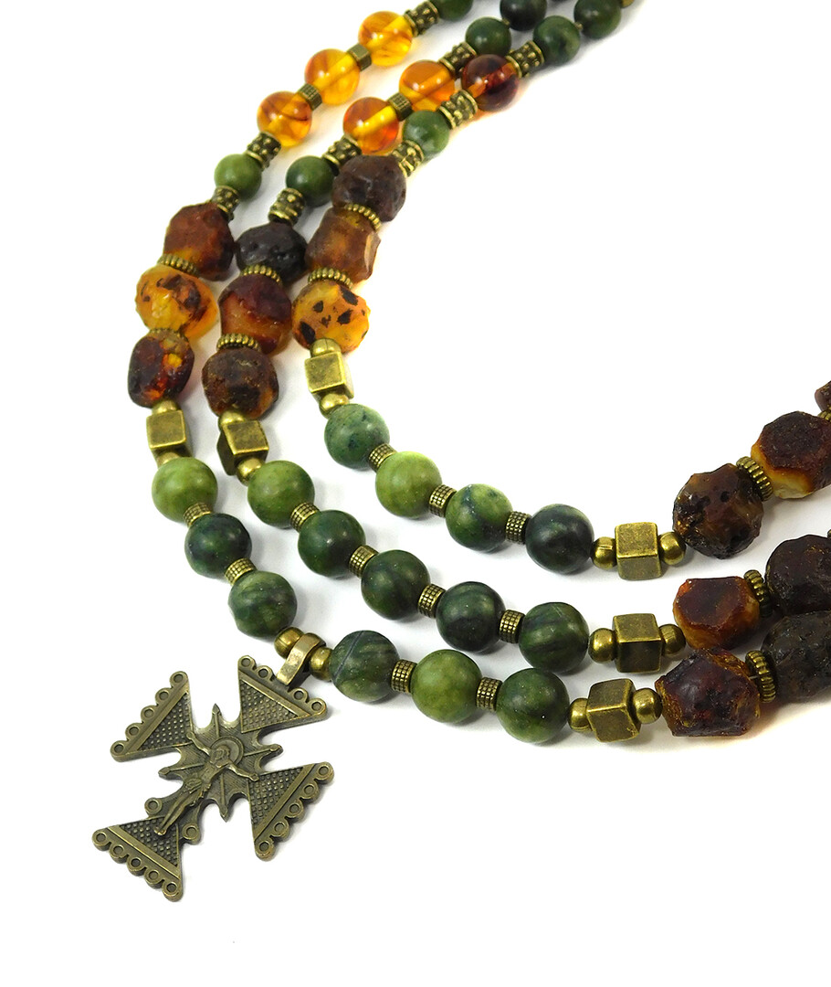 Necklace "Magic of the Forest" Jasper