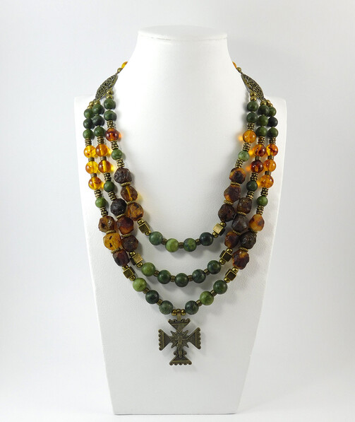 Necklace "Magic of the Forest" Jasper