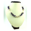 Exclusive necklace &quot;Spring Dance&quot; Rose Quartz, Amethyst (&quot;Colors&quot; Collection)