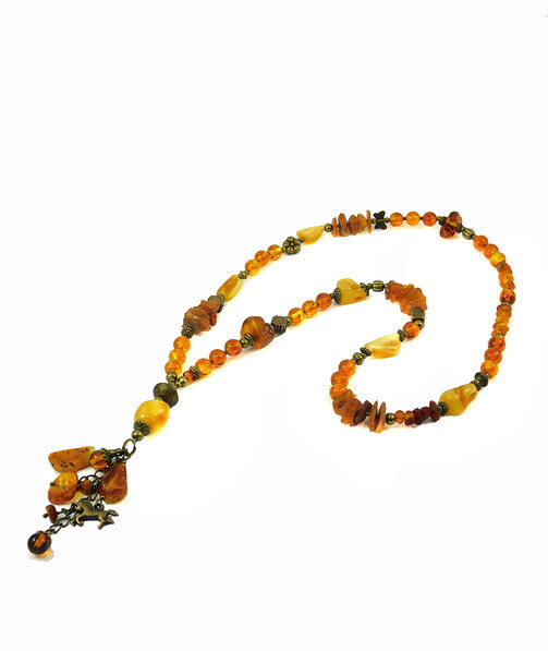 Necklace "Shakira" Amber