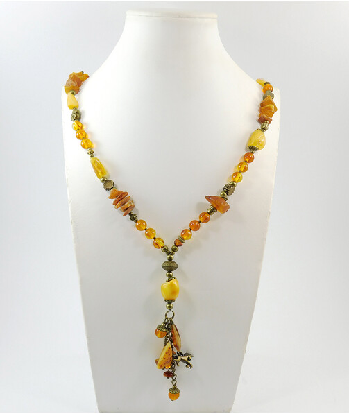 Necklace "Shakira" Amber