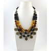 Necklace &quot;Fiery Volcano&quot; Amber, Lava