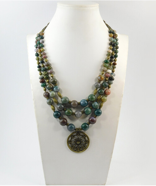 Necklace "Magic of the Forest" Jasper