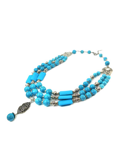 Necklace "Linnaeus" Turquoise