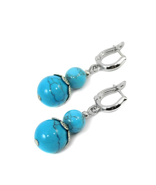 Earrings "Linnaeus" Turquoise