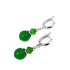 Earrings &quot;Celestine&quot; Chrysoprase