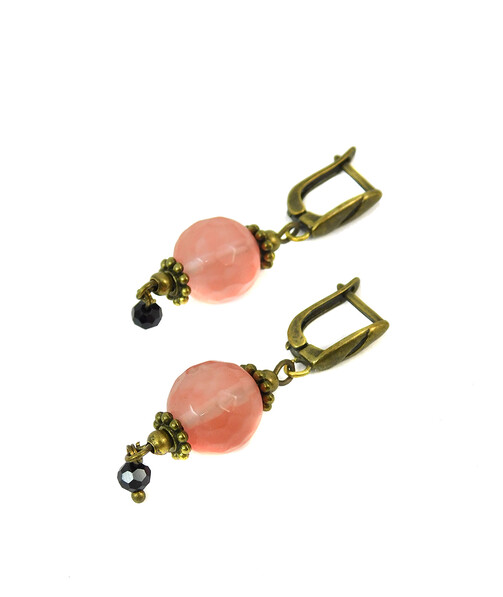 Earrings "Rose Riddle" Chalcedony