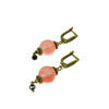 Earrings &quot;Rose Riddle&quot; Chalcedony