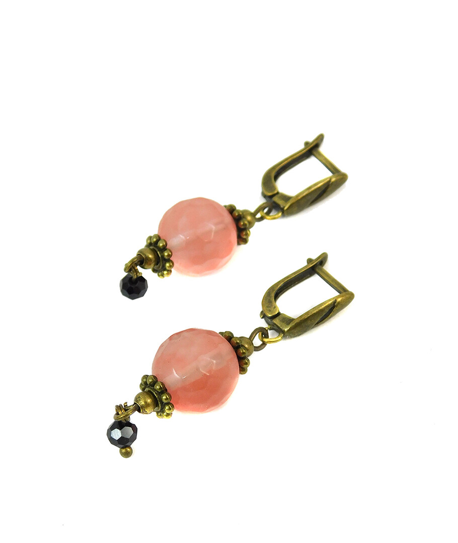 Earrings "Rose Riddle" Chalcedony