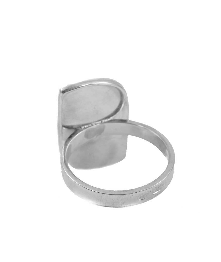 Verdite ring, silver