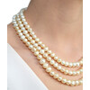 Exclusive pearl necklace, silver