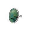 Agate ring, silver