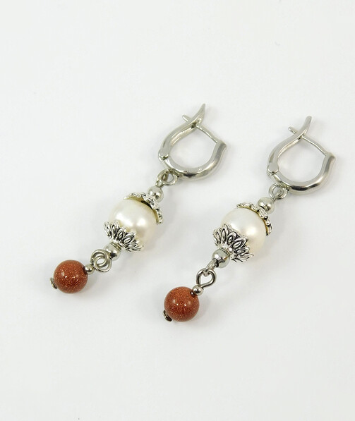 Earrings "Magic of the forest" Jasper