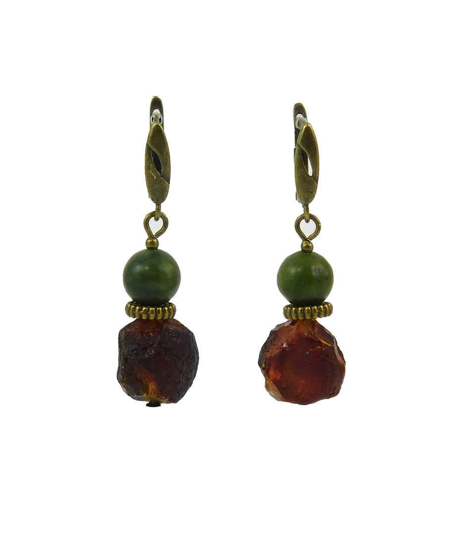 Earrings "Magic of the forest" Jasper