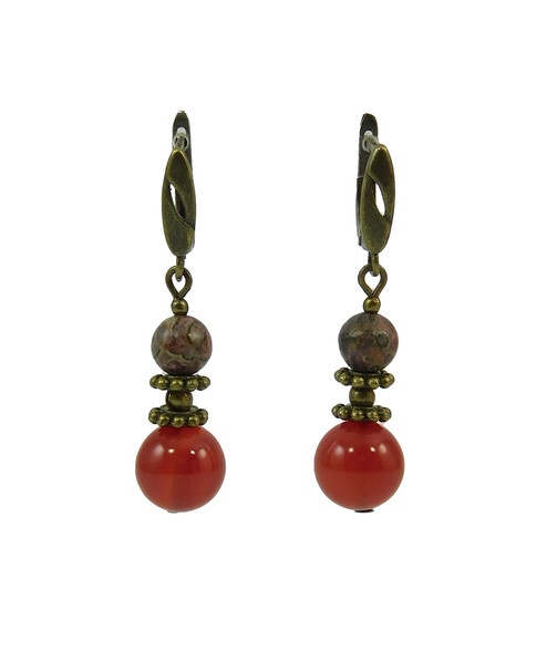 Earrings "Magic of the forest" Jasper