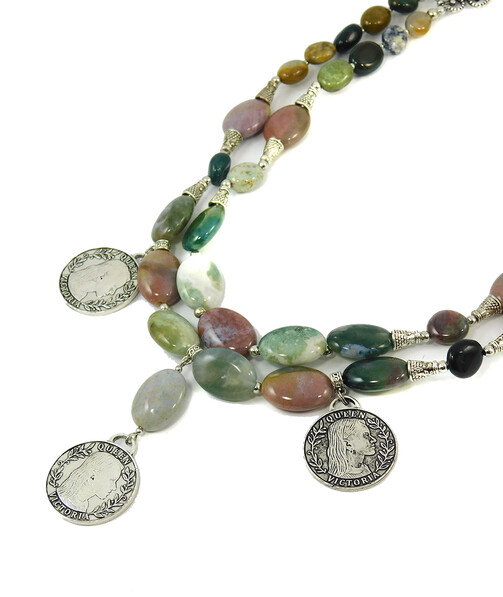 Necklace "Magic of the Forest" Jasper