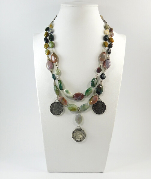 Necklace "Magic of the Forest" Jasper