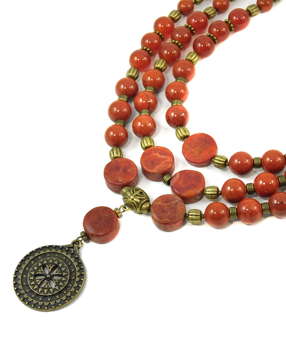 Necklace "Magic of the Forest" Jasper