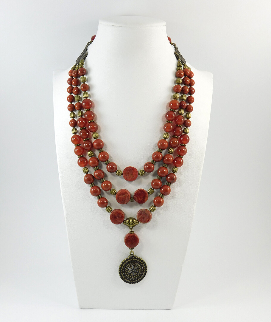 Necklace "Magic of the Forest" Jasper