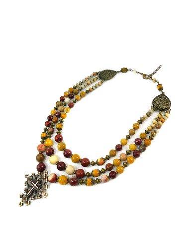 Necklace "Magic of the Forest" Jasper