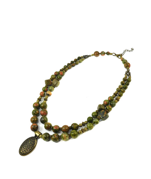 Necklace "Magic of the Forest" Jasper