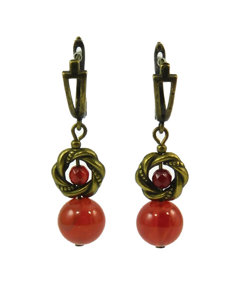 Earrings "Magic of the forest" Jasper