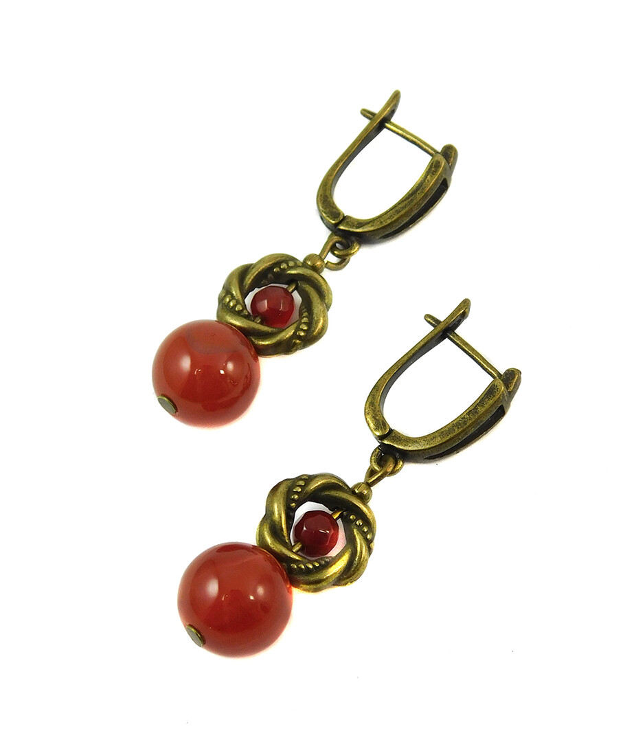 Earrings "Magic of the forest" Jasper