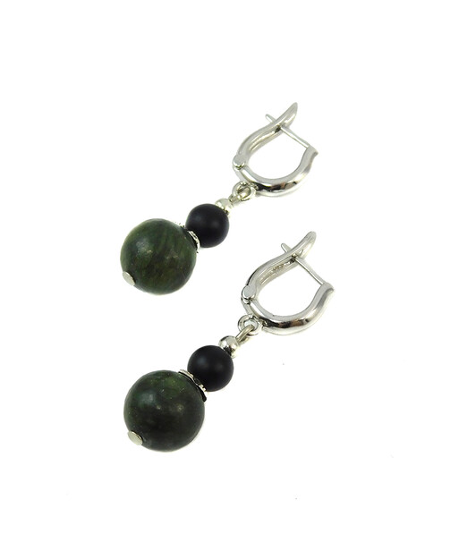 Earrings "Magic of the forest" Jasper