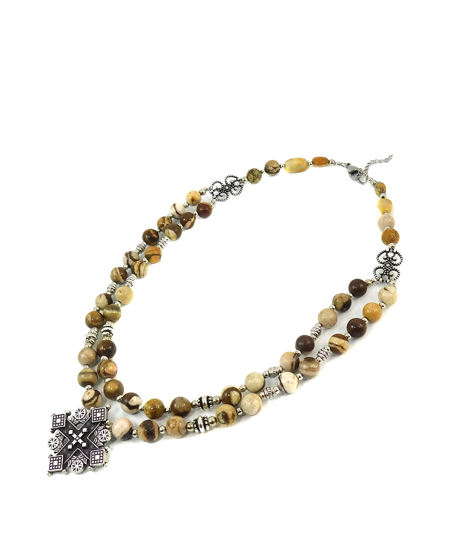 Necklace "Magic of the Forest" Jasper