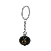 Exclusive keychain &quot;Mikhail&quot; Obsidian, Shungite press, Hematite, rondel