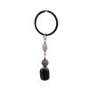 Exclusive keychain &quot;Mikhail&quot; Obsidian, Shungite press, Hematite, rondel