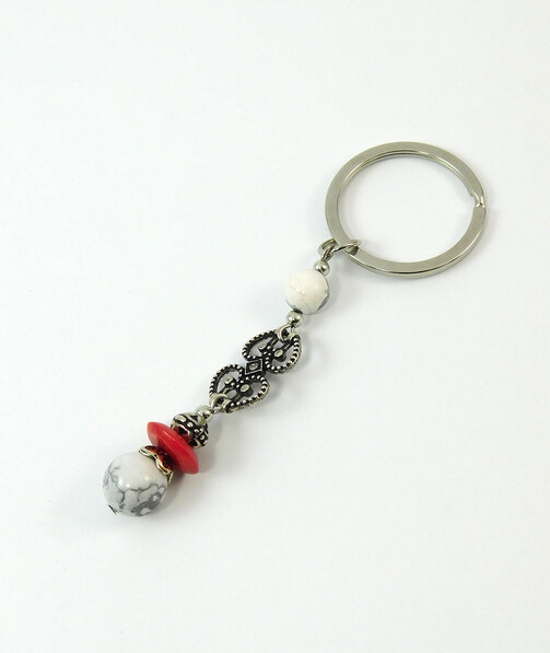 Keychain "Mosaic of Nature" Caholong, Coral