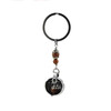 Exclusive keychain &quot;Mikhail&quot; Obsidian, Shungite press, Hematite, rondel