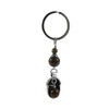 Exclusive keychain &quot;Mikhail&quot; Obsidian, Shungite press, Hematite, rondel