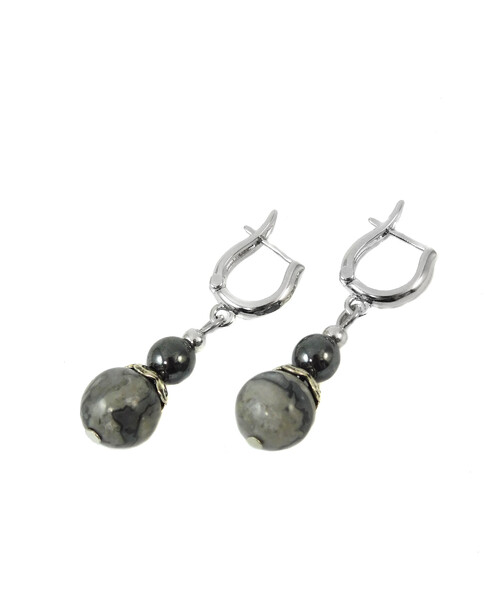 Earrings "Magic of the forest" Jasper