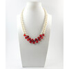 Exclusive necklace &quot;Coral pearls&quot; Coral, Pearls 